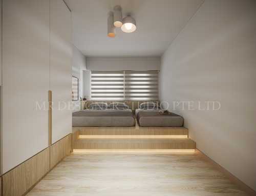 Scandinavian Bedroom at 26B georges lane