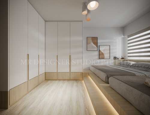 Scandinavian Bedroom at 26B georges lane