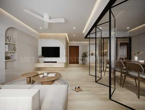 Scandinavian Living Room at 26B georges lane