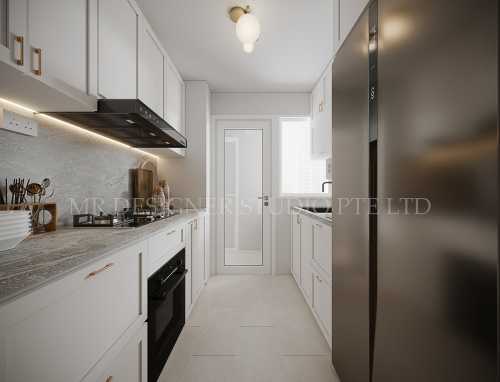 Contemporary Kitchen at 81 tampines ave 1