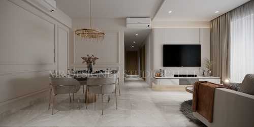 Contemporary Living Room at 81 tampines ave 1