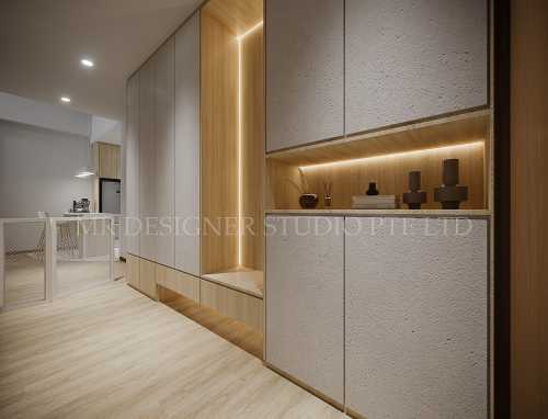 Scandinavian Entryway at 123 rangoon road suites