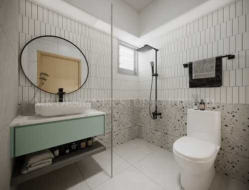 Scandinavian Bathroom at 26 fernvale link