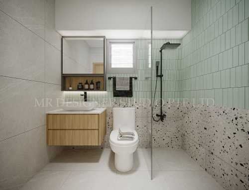 Scandinavian Bathroom at 26 fernvale link
