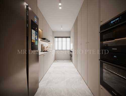 Contemporary Kitchen at serangoon north 506
