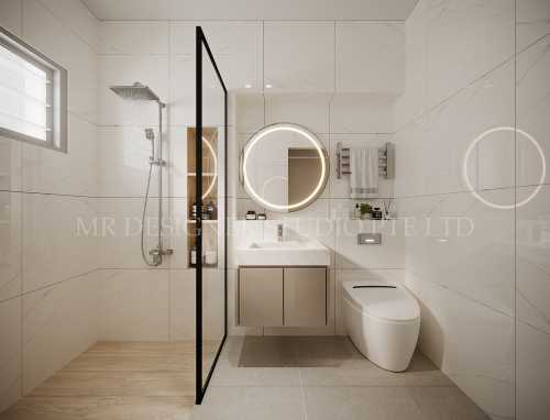 Contemporary Bathroom at serangoon north 506