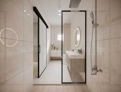 Contemporary Bathroom at serangoon north 506