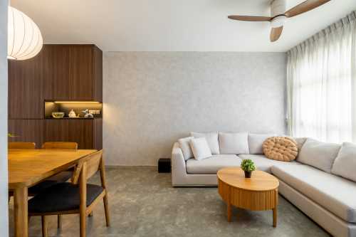 Scandinavian Living Room at Tampines North Drive 2