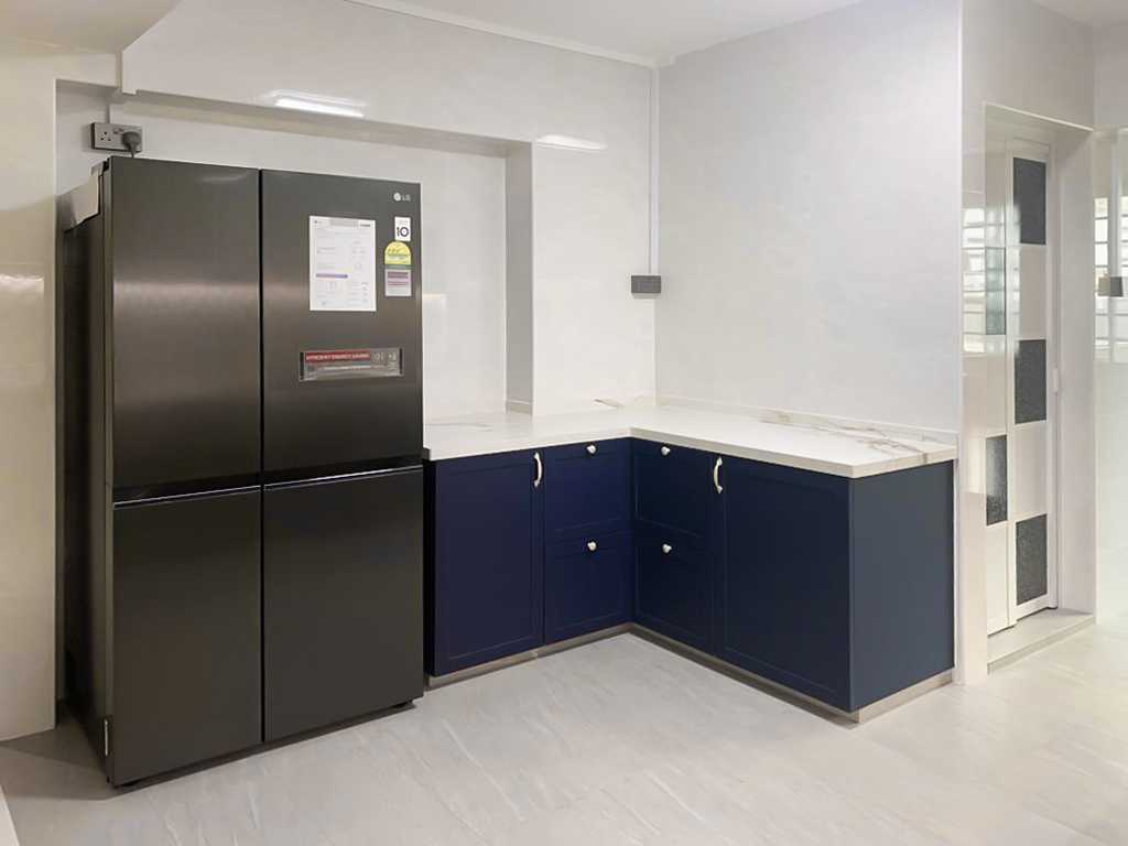 Scandinavian Kitchen with Kitchen Island and Kitchen Accessories