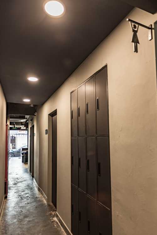 Modern Hallway at Korean BBQ Restaurant