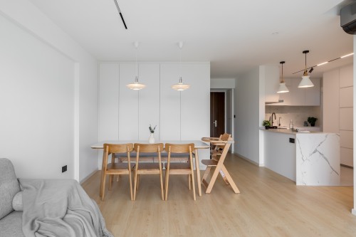 Minimalist Living Room at 1A Cantonment