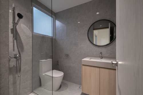 Minimalist Bathroom at Resale Landed @ Sembawang Hill Estate