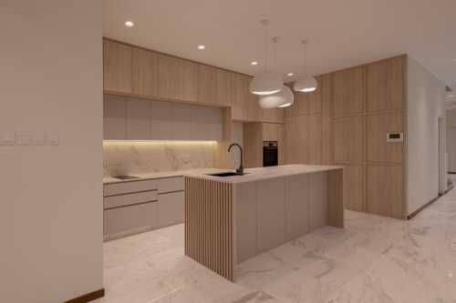 Minimalist Kitchen at Resale Landed @ Sembawang Hill Estate