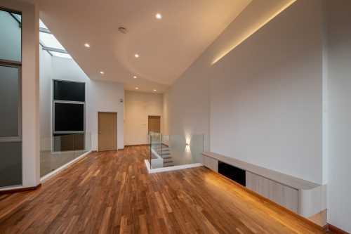 Minimalist Living Room at Resale Landed @ Sembawang Hill Estate