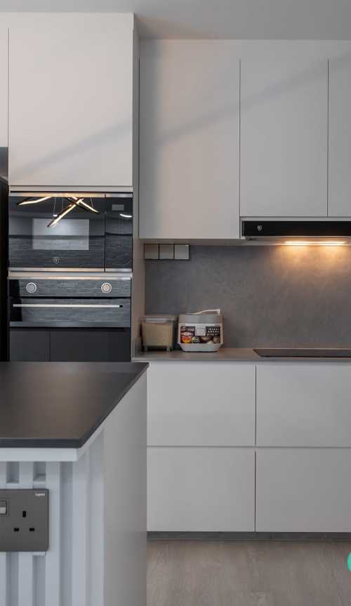 Minimalist Kitchen at Punggol Field Road