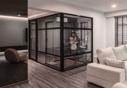 Contemporary Living Room at 287A Compassvale Crescent (Liz)