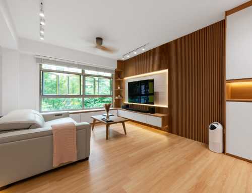 Scandinavian Living Room at Yishun Ave 11