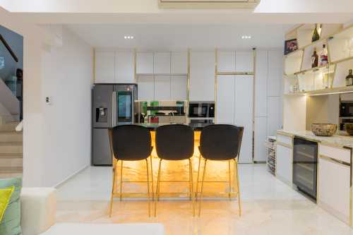 Modern Wine Cellar at Kew Green Condo
