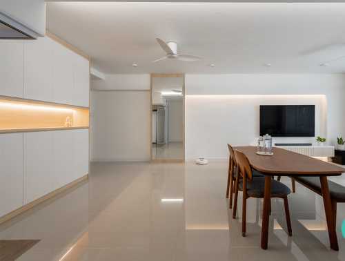 Contemporary Living Room at Fernvale Road