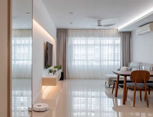 Contemporary Living Room at Fernvale Road