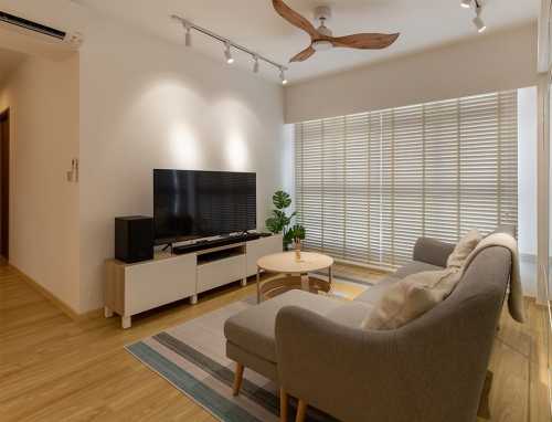Scandinavian Living Room at Punngol NorthShore