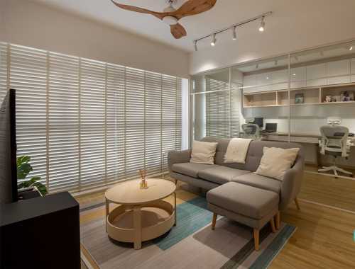 Scandinavian Living Room at Punngol NorthShore