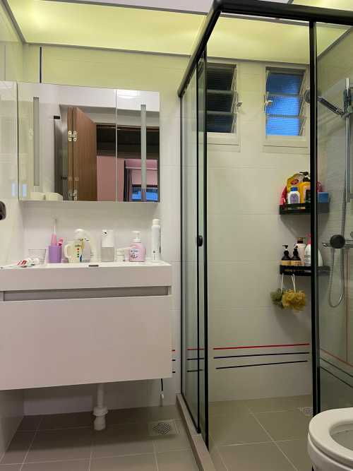Minimalist Bathroom at Tampines GreenVines