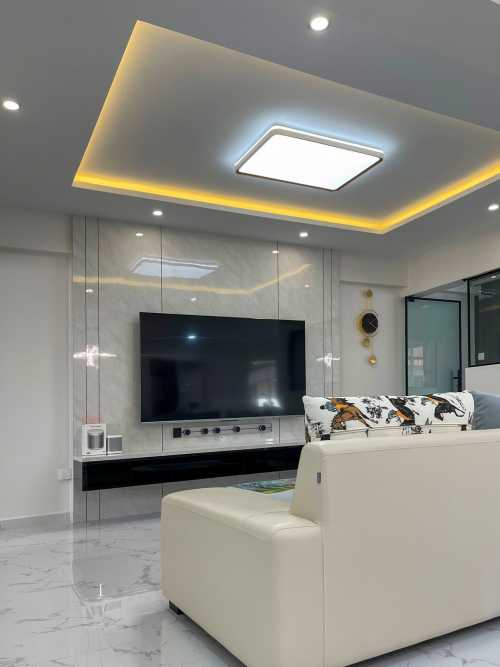 Modern Living Room at Bishan