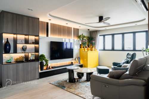 Modern Living Room at Ang Mo Kio | Cheng San Green
