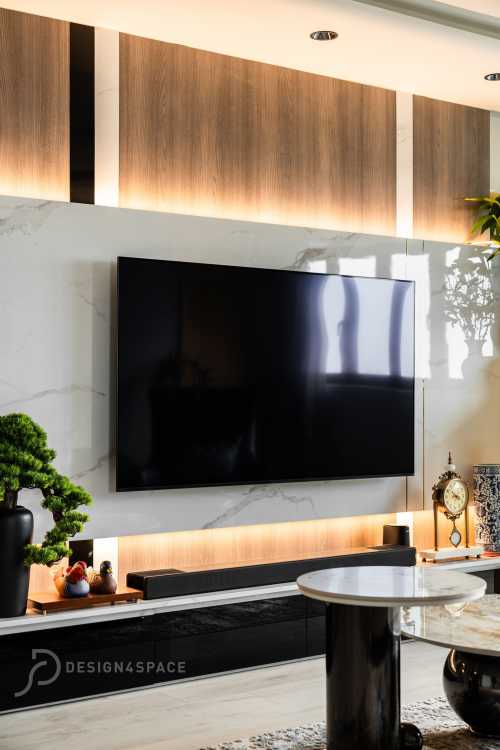 Modern Living Room at Ang Mo Kio | Cheng San Green