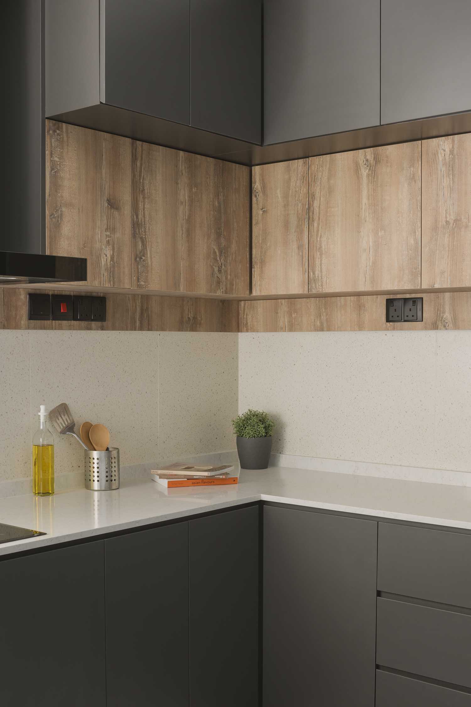 Industrial Kitchen with Countertop and Kitchen Island