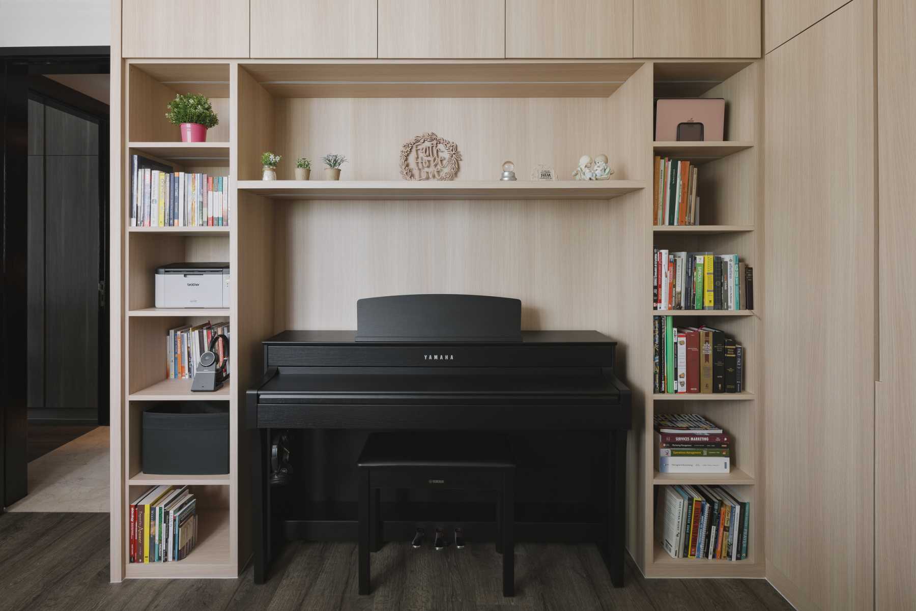 Industrial Study with Bookshelf and Bookcases