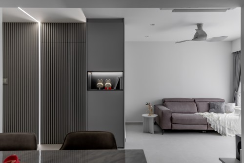 Minimalist Living Room at Marsiling Groove