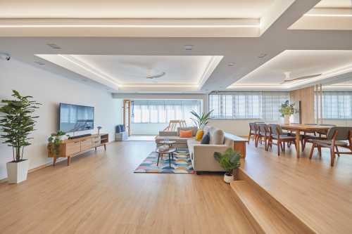 Scandinavian Living Room at Windy Heights
