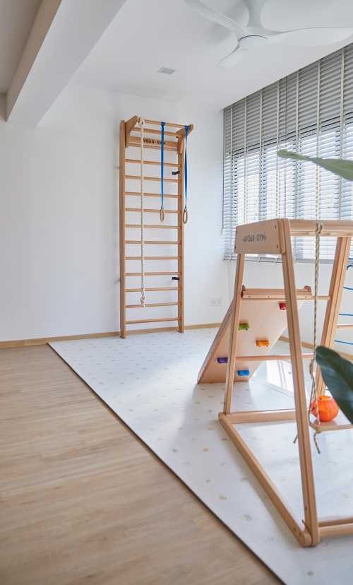 Scandinavian Gaming Room at Windy Heights