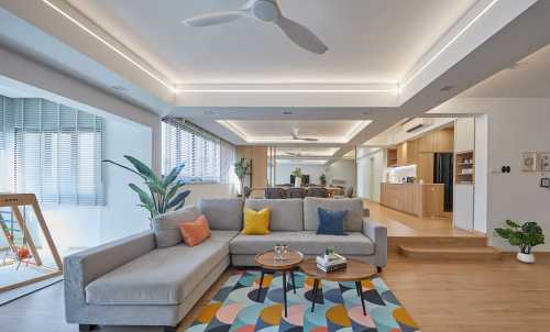 Scandinavian Living Room at Windy Heights