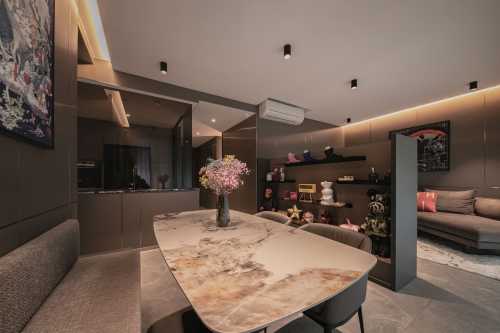 Modern Living Room at Resale 4 Bedroom Condo @ The Topiary