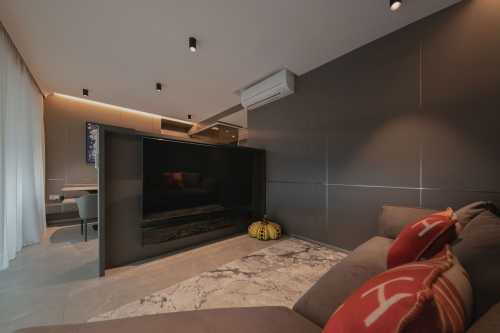 Modern Living Room at Resale 4 Bedroom Condo @ The Topiary