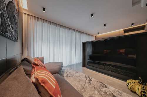 Modern Living Room at Resale 4 Bedroom Condo @ The Topiary