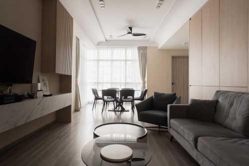 Minimalist Living Room at Mandale Heights