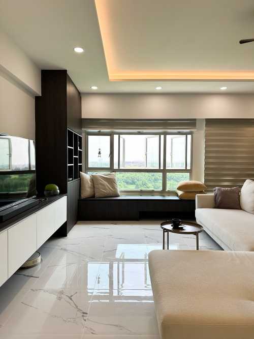Scandinavian Living Room at Anchorvale Parkview