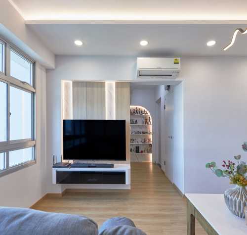 Scandinavian Living Room at Kallang Heights