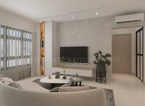 Scandinavian Living Room at 20a lorong 3 geylang