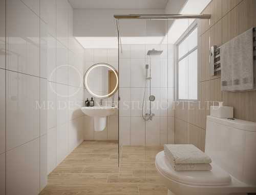 Contemporary Bathroom at 132 plantation grange