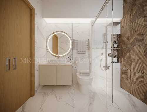 Contemporary Bathroom at 132 plantation grange