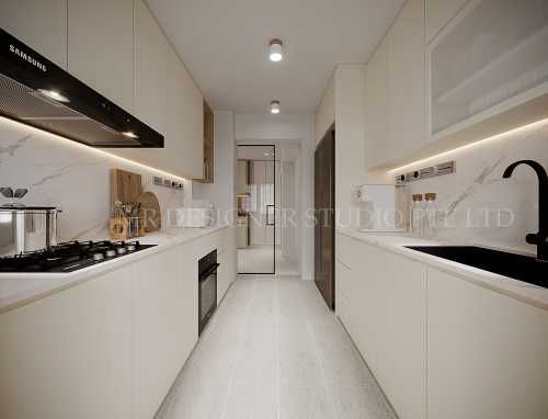 Contemporary Kitchen at 132 plantation grange