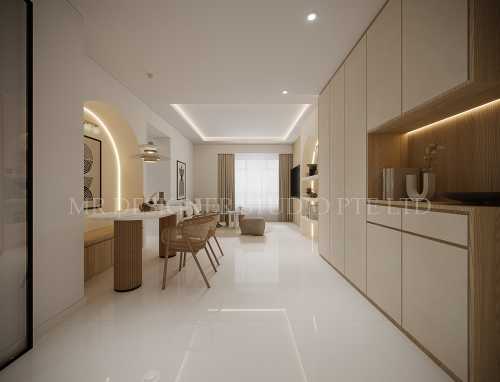 Contemporary Living Room at 132 plantation grange