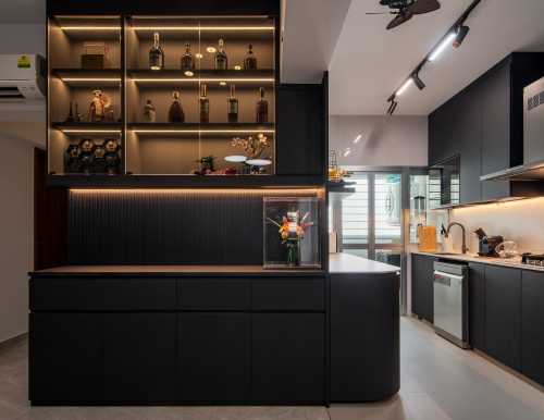 Contemporary Kitchen at 645B tampines st 62