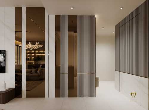 Contemporary Living Room at antares condo