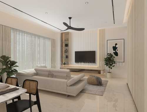 Contemporary Living Room at blk 2 butterworth